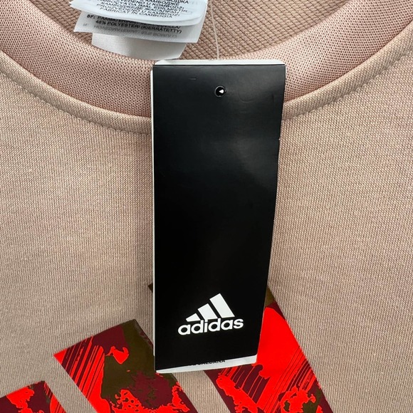 Adidas x Zoe Saldana Women's T-shirt Dress Ash Pearl Size M - Picture 5 of 6